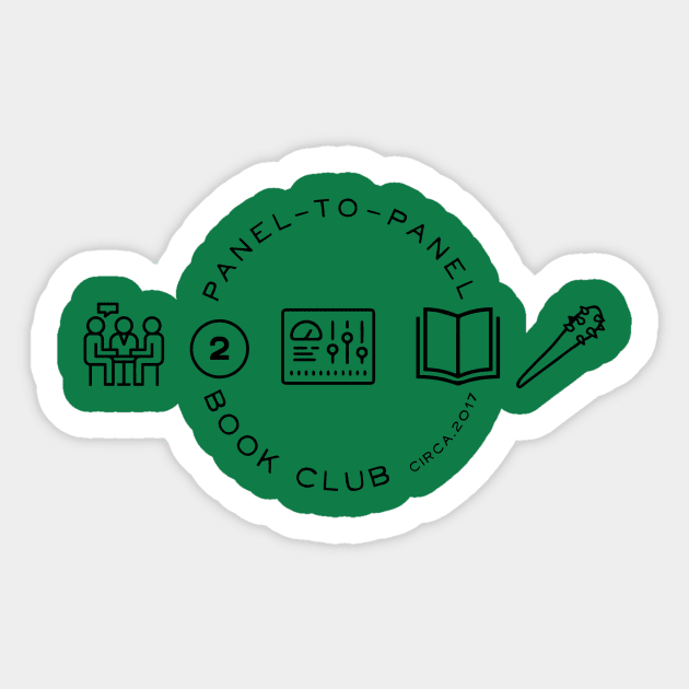 Panel to Panel Book Club Sticker by Newpanel2